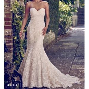 Maggie Sottero wedding dress lace mermaid